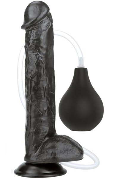 Lovetoy Squirt Extreme Dildo Black 28cm - Spritzdildo 1