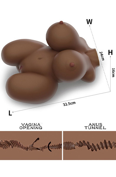 Lovetoy Streetgirls #6 Masturbator Doll Brown 5 kg - Sexpuppe 2