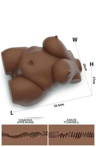 Lovetoy Streetgirls #7 Masturbator Doll Brown - Sexpuppe 2