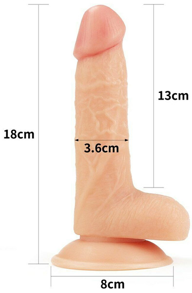 Lovetoy The Ultra Soft Dude 18cm - Dildo 2