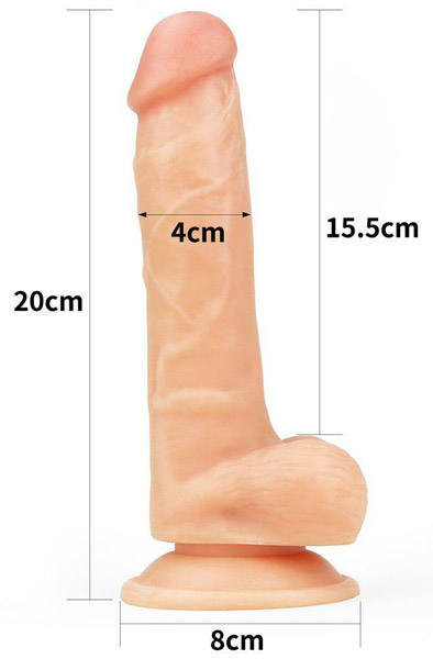 Lovetoy The Ultra Soft Dude 20,5 cm - Dildo 2