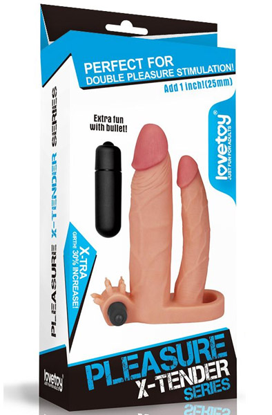 Lovetoy Vibrating Double Penis Sleeve - Vibrierende Penis-Manschette 3