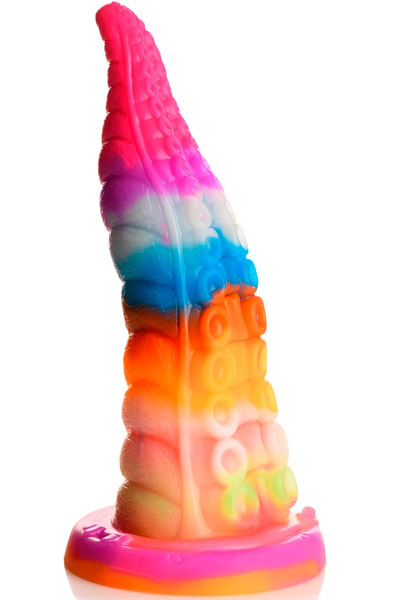 Luminoctopus Glow-In-The-Dark Dildo 18,3 cm - Drachen-Dildo 1