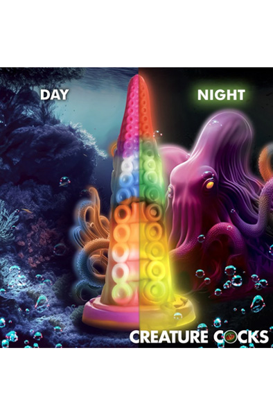 Luminoctopus Glow-In-The-Dark Dildo 18,3 cm - Drachen-Dildo 6