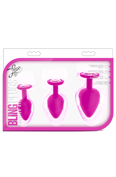 Luxe Bling Plugs Training Kit Pink - Analplug Set 2