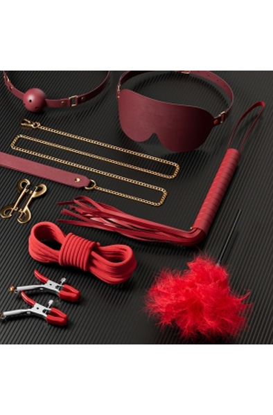 Luxury BDSM 11-pcs Kit Clarissa Red - Bondage kit 2