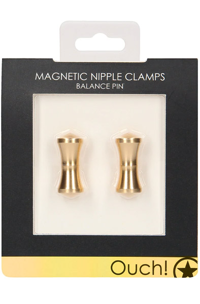 Magnetic Nipple Clamps Balance Pin Gold - Magnetische Brustwarzenklammern 3