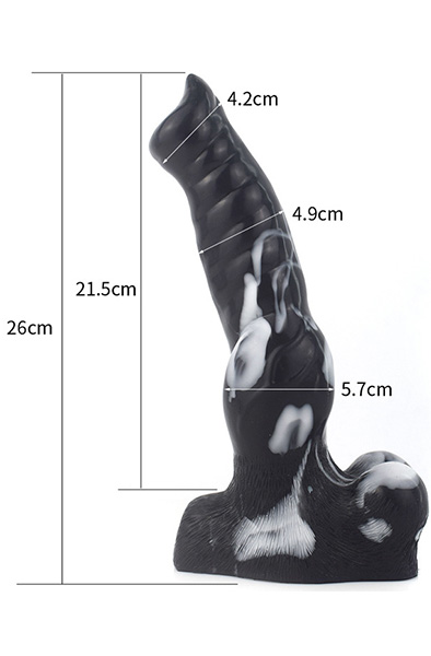 Mamthy Dildo Black/White 26 cm - Drachen-Dildo 2