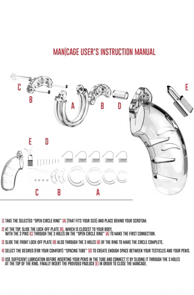 Mancage 06 Chastity Cock Cage Transparent - Keuschheitskäfig 2