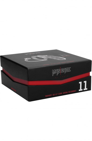 Mancage 11 Chasity Cage With Plug Transparent - Keuschheitskäfig 4