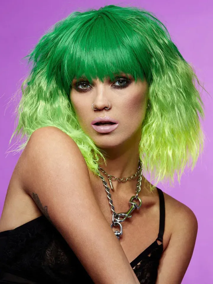 Manic Panic Green Envy Goddess Wig - Wig 1 [full]