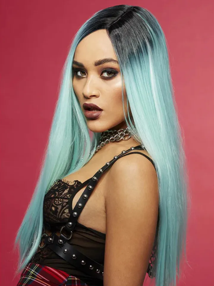 Manic Panic Ombre Aqua Blue Wig - Wig 1 [full]