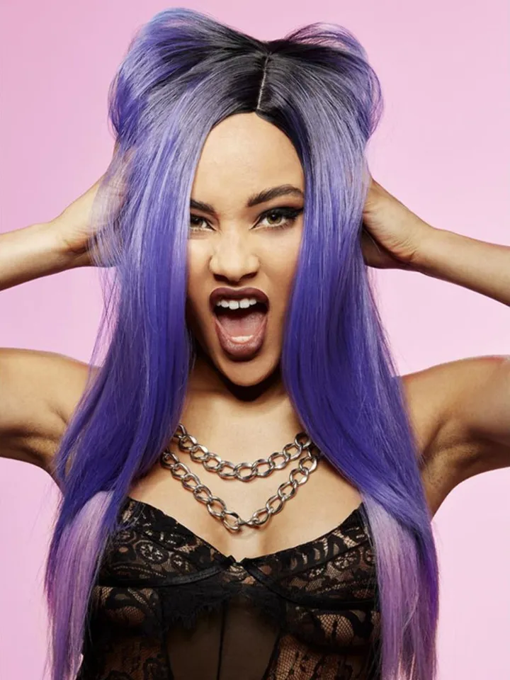Manic Panic Ombre Two Tone Purple Wig - Wig 1 [full]