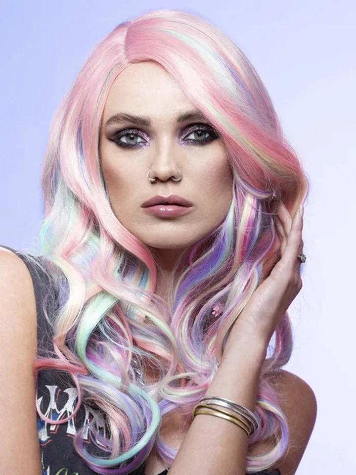 Manic Panic Pastel Unicorn Curl Wig - Wig 1 [full]
