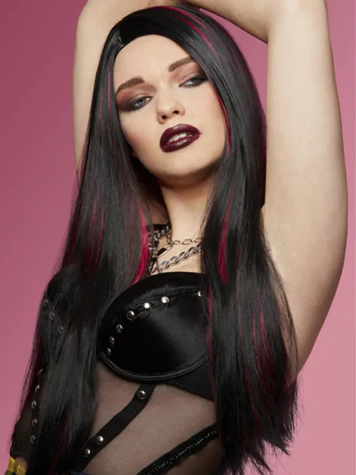 Manic Panic Red & Black Vampire Wig - Wig 2 [full]
