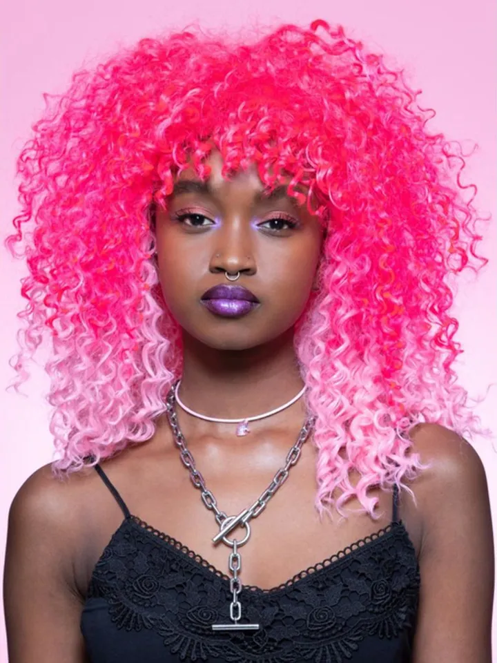 Manic Panic Two Tone Pink Wig - Wig 2 [full]