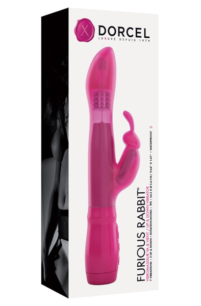 Marc Dorcel Furious Rabbit Vibrator Pink 24cm - Rabbit-Vibrator 2