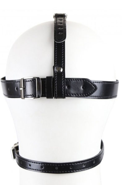 Mask With Gag Bling Ball Black - Knebel mit Geschirr 2