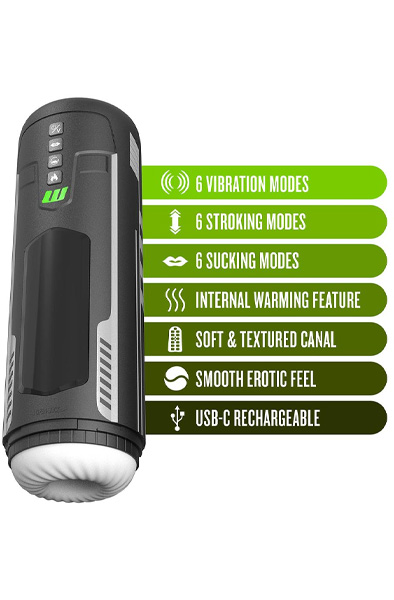 Master Blaster Sucking & Vibrating Stroker - Automatic masturbator 7