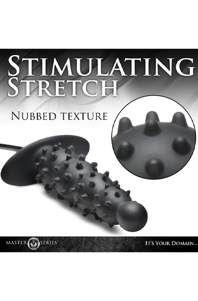 Master Series Ribbed Inflatable Anal Plug - Aufblasbarer Analplug 4