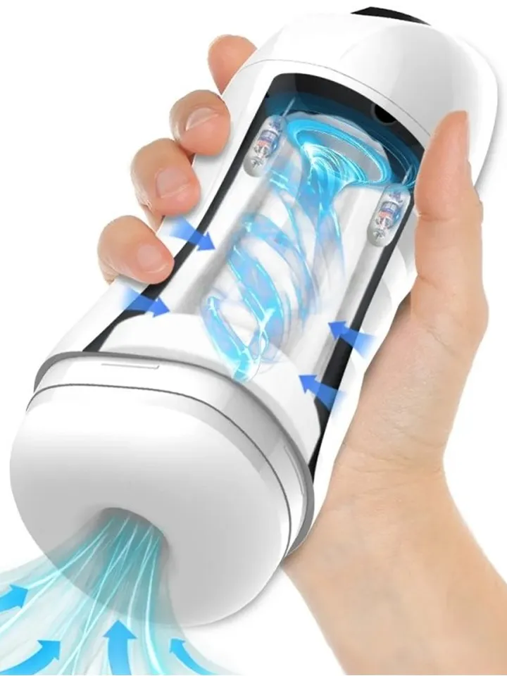 Max Cup Masturbator Vibration & Suction White - Automatic masturbator 1 [full]