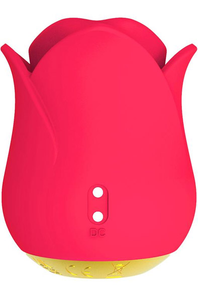 Meryl Rose Shaped Vibe Stimulator With Tongue - Klitoris-Stimulator 4