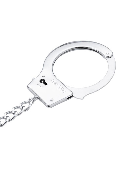 Metal Hand Cuffs With Anal Plug - Analplug aus Metall 6