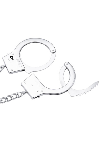 Metal Hand Cuffs With Anal Plug - Analplug aus Metall 7