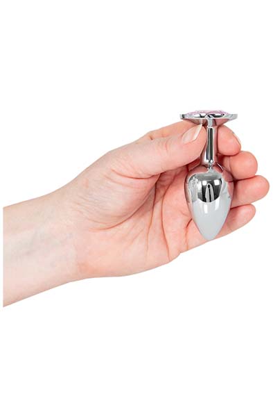 Metal Plug Silver/Pink Small - Analplug aus Metall 2