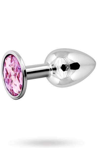 Metal Plug Silver/Pink Small - Analplug aus Metall 3