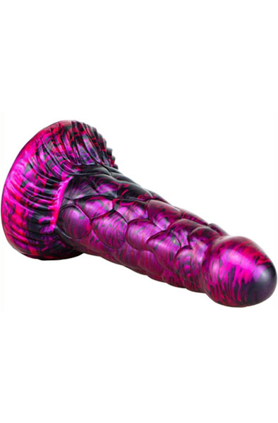 Metallic Fantasy Dildo Cyrix Purple/Black 18,5 cm - Drachen-Dildo 2