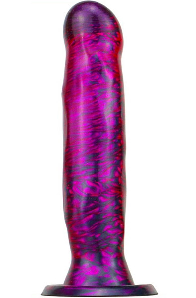 Metallic Fantasy Dildo Marbex Purple/Black 19 cm - Drachen-Dildo 1
