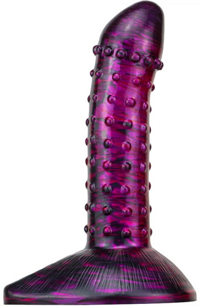 Metallic Fantasy Dildo Saperli Purple/Black 19 cm - Drachen-Dildo 1