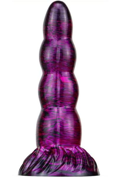 Metallic Fantasy Dildo Scopio Purple/Black 19 cm - Drachen-Dildo 1