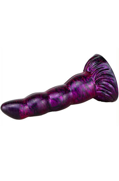 Metallic Fantasy Dildo Scopio Purple/Black 19 cm - Drachen-Dildo 3