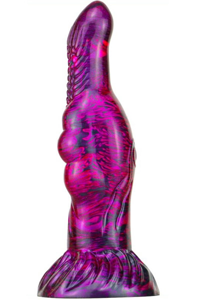 Metallic Fantasy Dildo Skurix Purple/Black 22 cm - Drachen-Dildo 1
