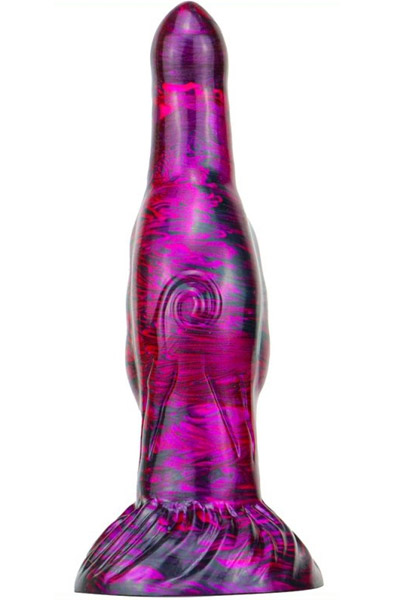 Metallic Fantasy Dildo Skurix Purple/Black 22 cm - Drachen-Dildo 2