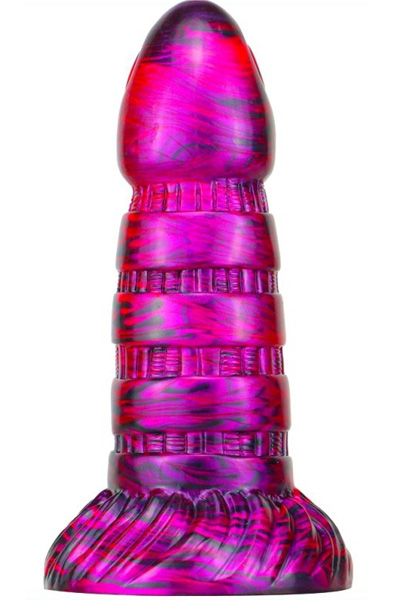 Metallic Fantasy Dildo Torff Purple/Black 19cm - Drachen-Dildo 1