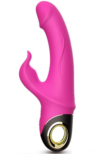 Meteror Vibrator Rabbit Rotator Dildo 22,5 cm - Rabbit-Dildos 1