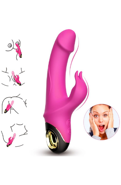 Meteror Vibrator Rabbit Rotator Dildo 22,5 cm - Rabbit-Dildos 5