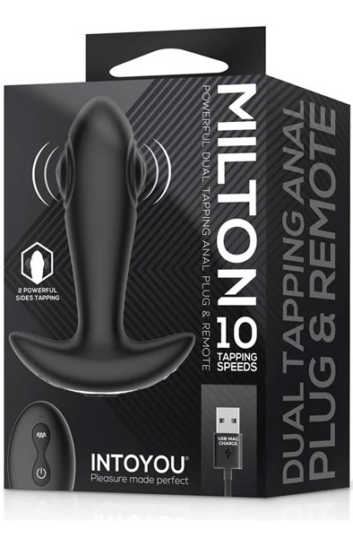 Milton Dual Tapping Anal Plug With Remote - Vibrierender Analplug 4