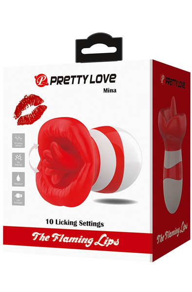 Mina Tongue Stimulator Light Red - Clitoral stimulator 4