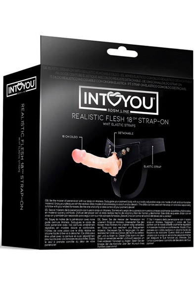 Mistress Elastic Strap-on Silicone Dildo 18 cm - Umschnalldildo mit Geschirr 3