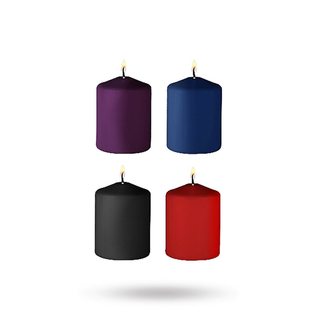 Mix Scent Tease Candles 4-pack - Kerzen mit heißem Wachs 1