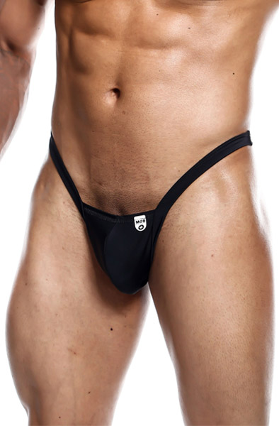 MOB Eroticwear Y Buns String Schwarz - Jockstrap 1