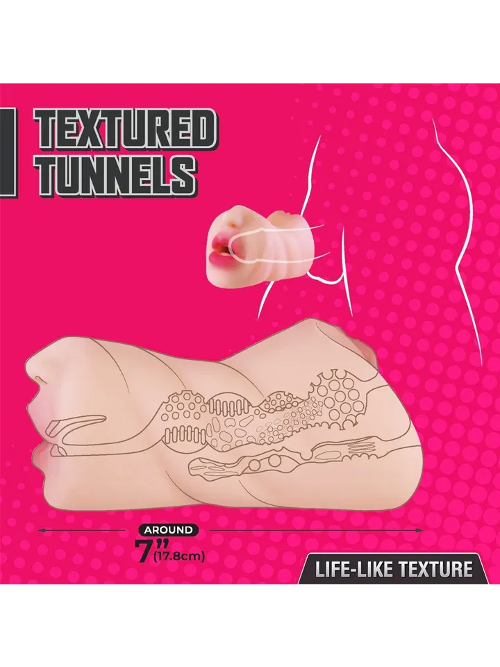 Moist & Surge Double Ended Stroker - Vagina masturbator 3