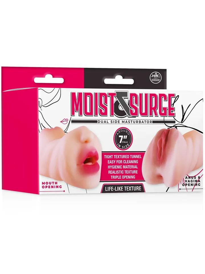 Moist & Surge Double Ended Stroker - Vagina masturbator 4