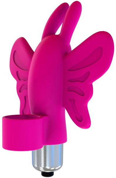 Monarch Pink Butterfly Bullet Silicone - Finger-Vibrator 1