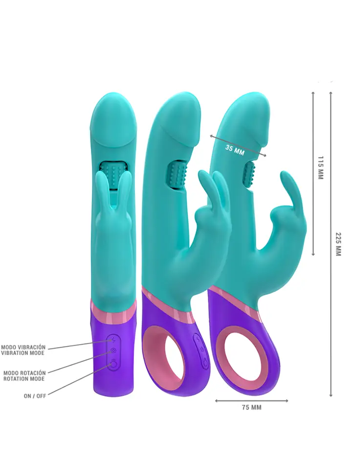 Monica Rabbit With Rotating G-spot Stimulator - Rabbit vibrator 2