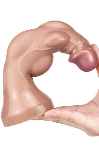 Monster Dildo Umik Hellbraun 21 cm - Monster-Dildo 3